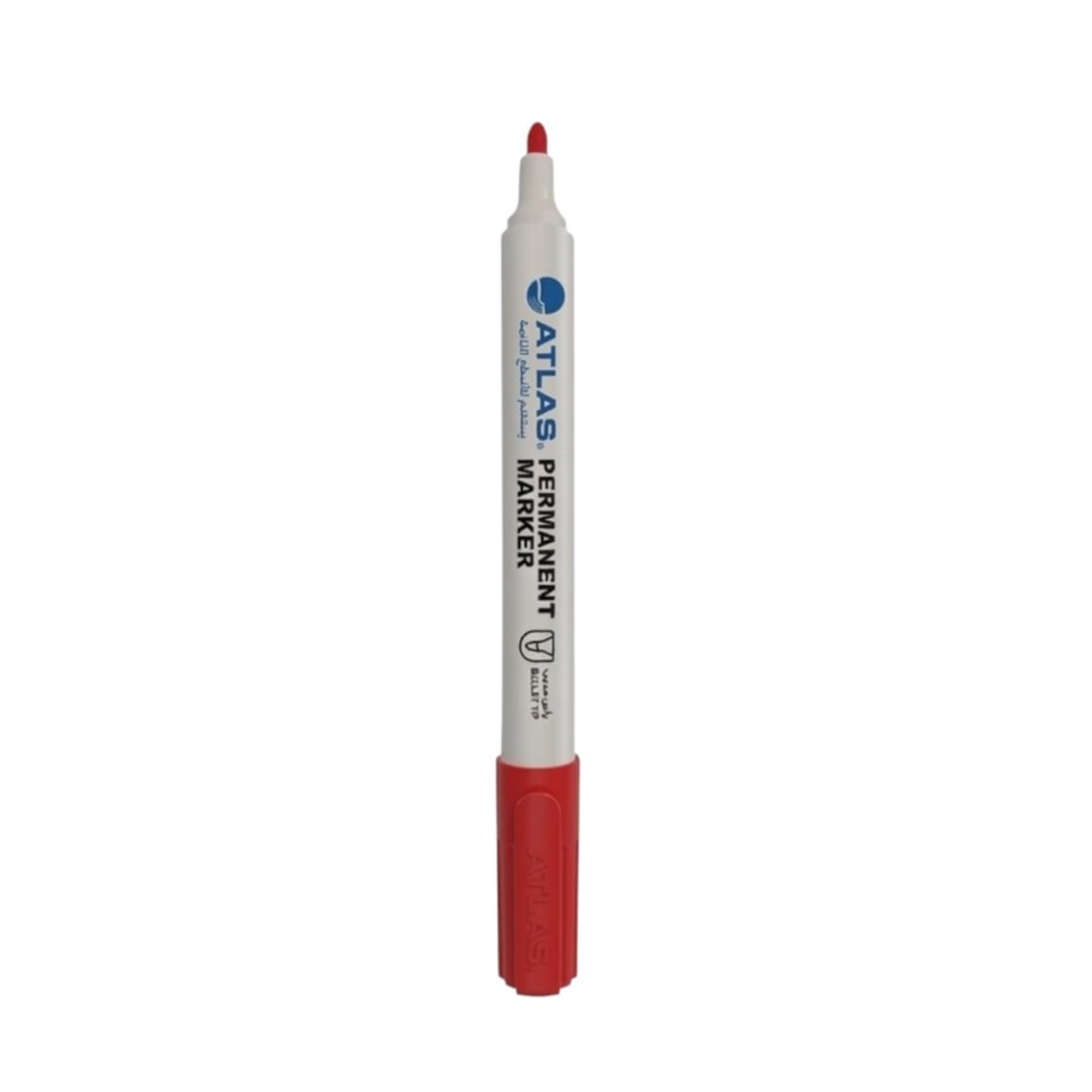 Atlas Permanent Marker Red MW20Y Chisel